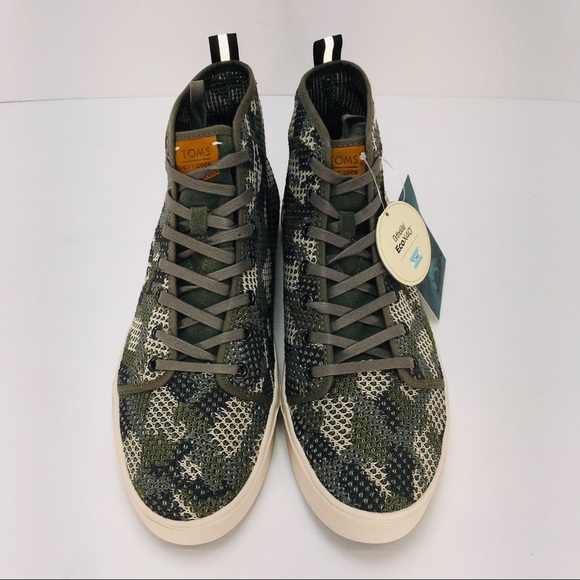 TOMS Trvl Lite Dusty Olive Camo High Top Sneakers - Picture 4 of 14